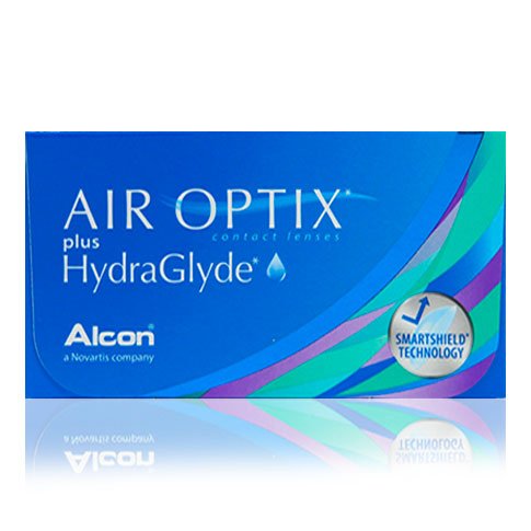 Air-Optix-plus-HydraGlyde Контактні лінзи Air Optix plus HydraGlyde Аіроптікс 3шт/уп., одномісячні - Зображення 1